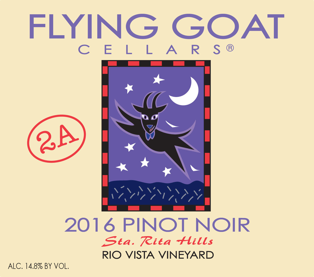 2016 Pinot Noir, Rio Vista Vineyard 2A – Flying Goat Cellars