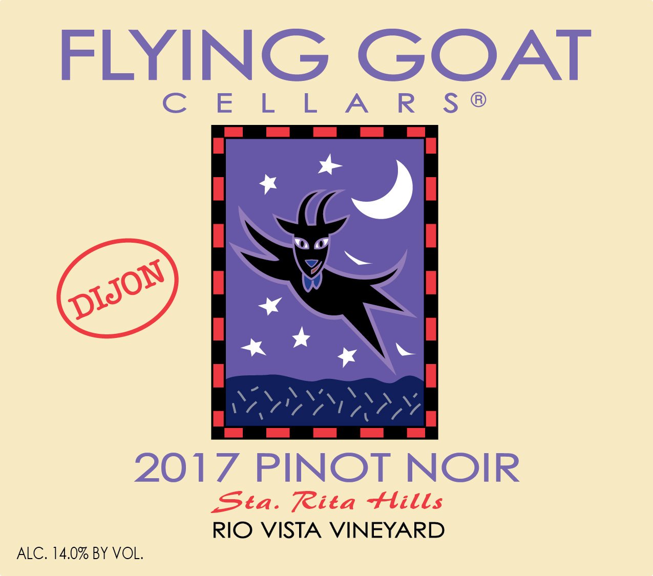 2017 Pinot Noir, Rio Vista Vineyard Dijon – Flying Goat Cellars