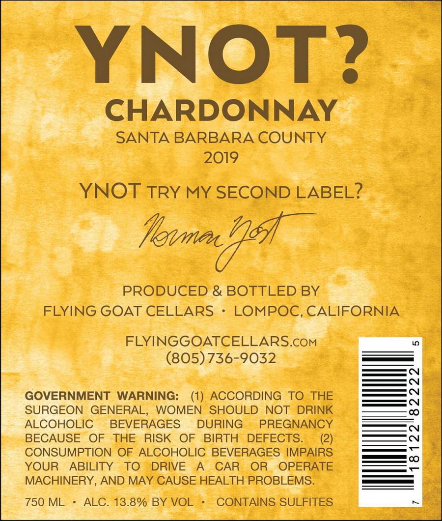 2019 YNOT? Chardonnay
