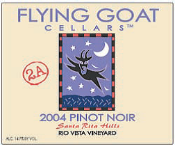 2004 Pinot Noir, Rio Vista Vineyard Clone 2A Label Image