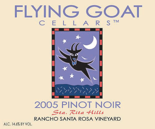 2005 Pinot Noir, Rancho Santa Rosa Vineyard Label Image