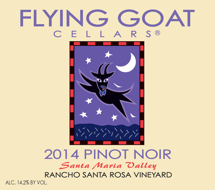 2014 Pinot Noir, Rancho Santa Rosa Vineyard Label Image