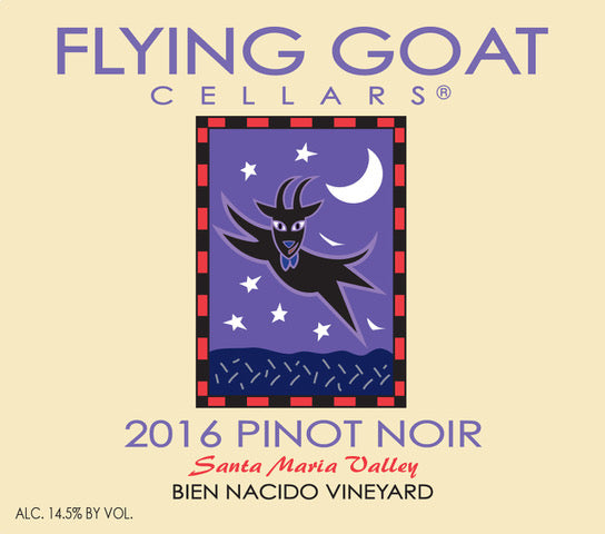 2016 Pinot Noir, Bien Nacido Vineyard Label Image