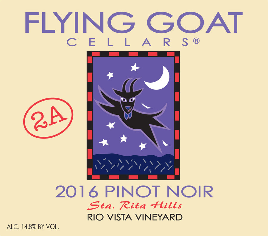2016 Pinot Noir, Rio Vista Vineyard Clone 2A Label Image