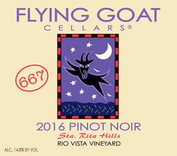 2016 Pinot Noir, Rio Vista Vineyard Clone 667 Label Image