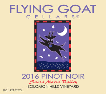 2016 Pinot Noir, Solomon Hills Vineyard Label Image