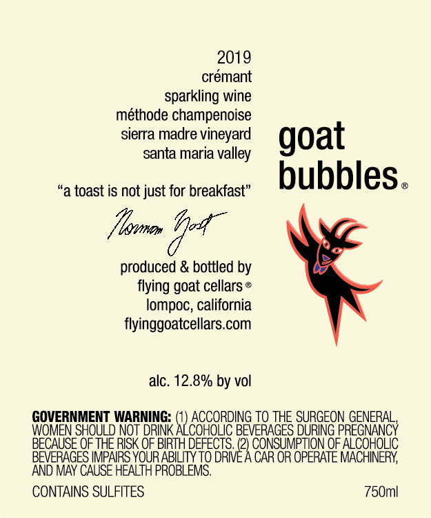 2019 Goat Bubbles Crémant